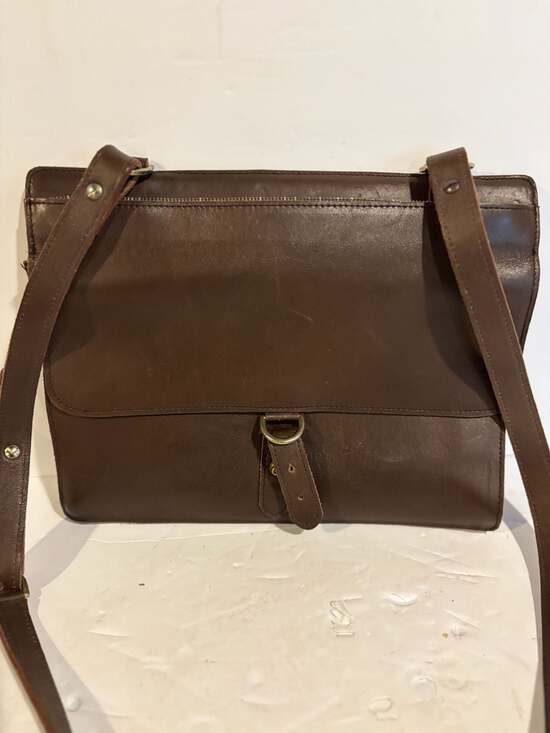 Bill Amberg Other - Bill Amberg London Brown Leather Satchel Messenger Bag